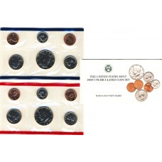 United States Mint UNC coinset 1989 P and D